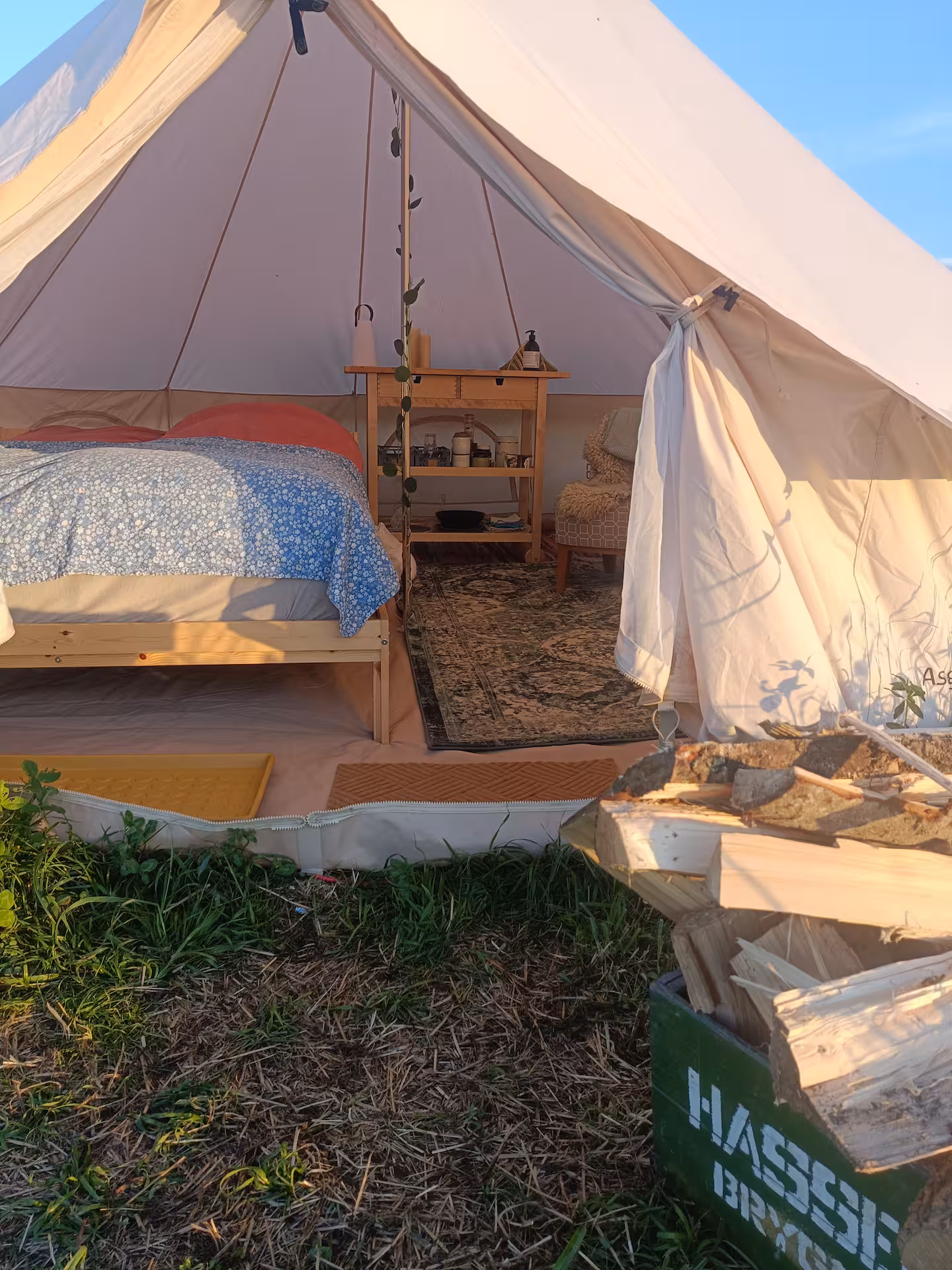Glamping hytte med udsigt